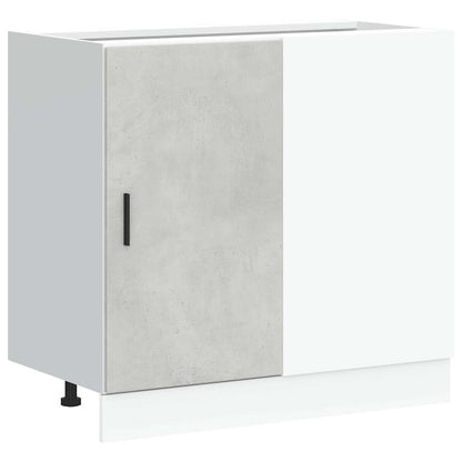 Kitchen Base Cabinet Lyon Concrete Grey Engineered Wood
