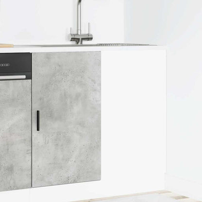 Kitchen Base Cabinet Lyon Concrete Grey Engineered Wood