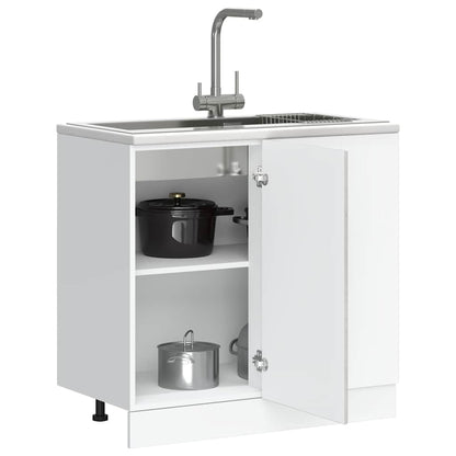 Kitchen Base Cabinet Lyon Concrete Grey Engineered Wood