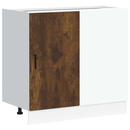 Kitchen Base Cabinet Lyon Smoked Oak Engineered Wood