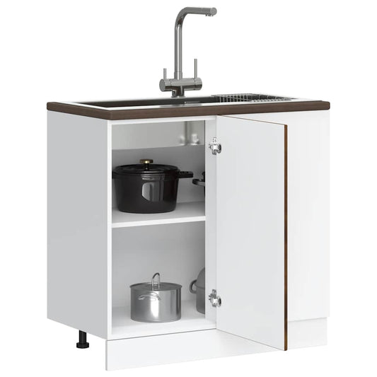 Kitchen Base Cabinet Lyon Smoked Oak Engineered Wood
