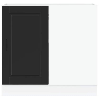 Kitchen Base Cabinet Porto Black Engineered Wood
