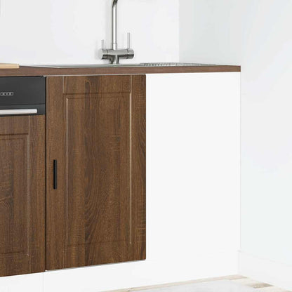 Kitchen Base Cabinet Porto Brown Oak Engineered Wood