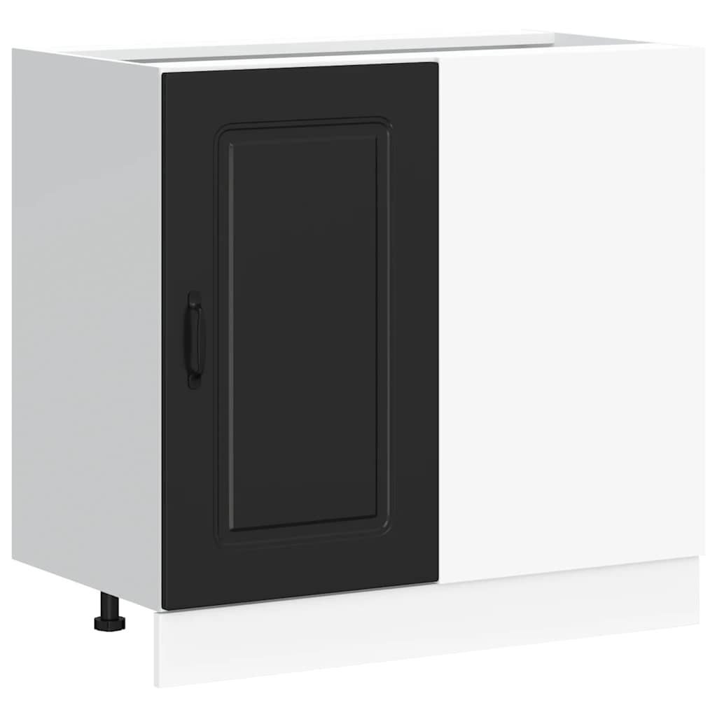 Kitchen Base Cabinet Kalmar Black Engineered Wood