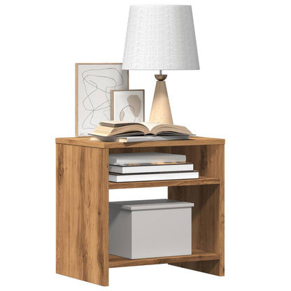 Bedside Cabinet Aritisian Oak 40x30x40 cm Engineered Wood