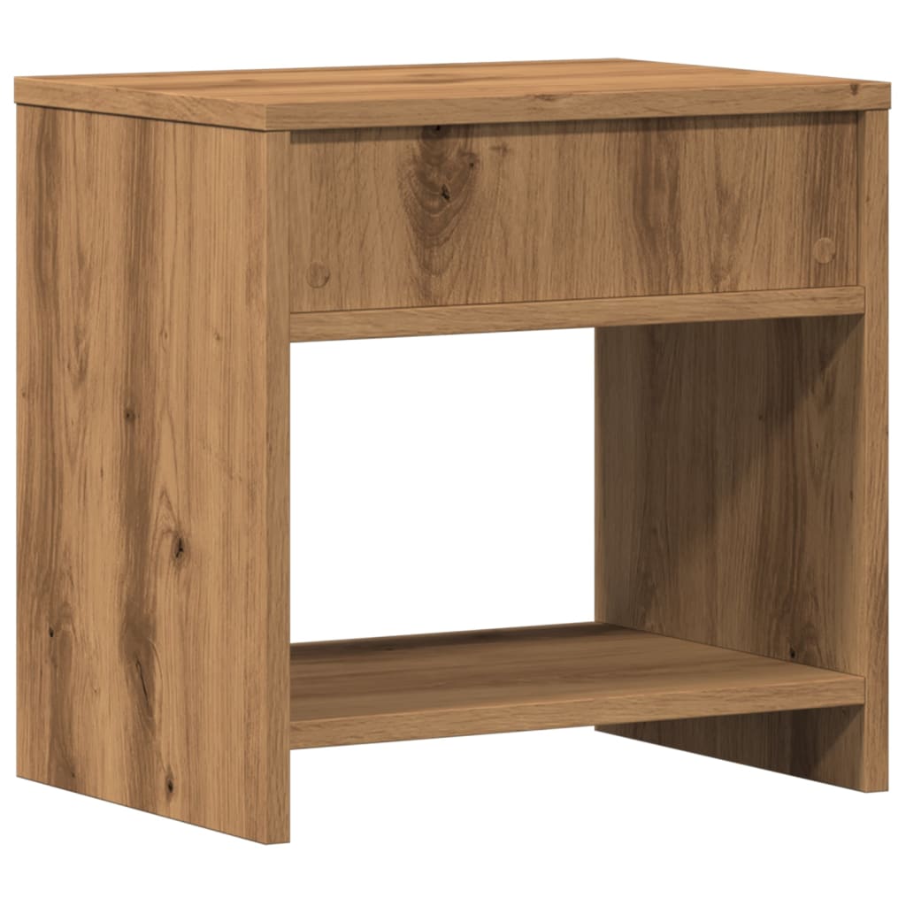 Bedside Cabinet Aritisian Oak 40x30x40 cm Engineered Wood