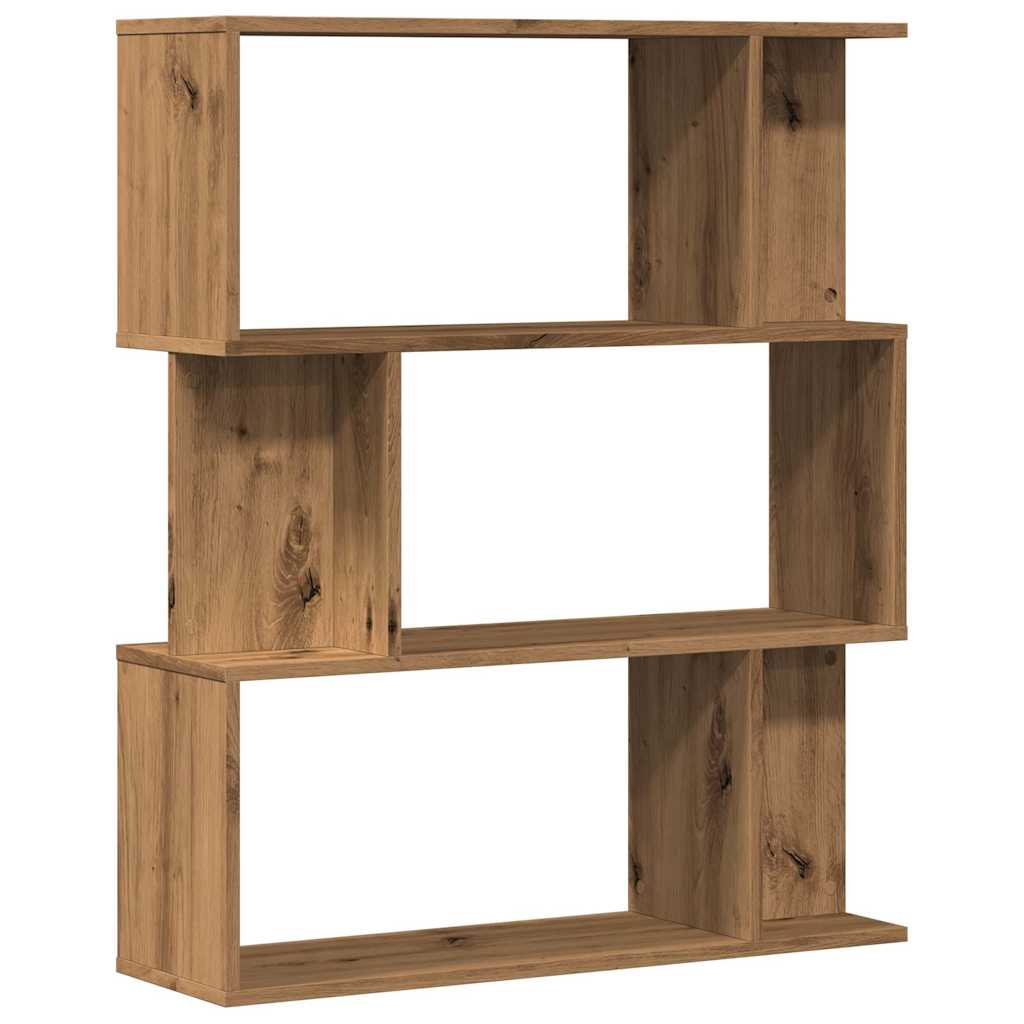 Book Cabinet Artisan Oak 80x24x96 cm Engineered Wood