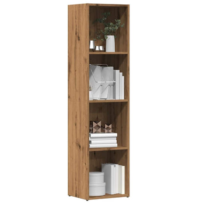 Book Cabinet Artisan Oak 36x30x114 cm Engineered Wood