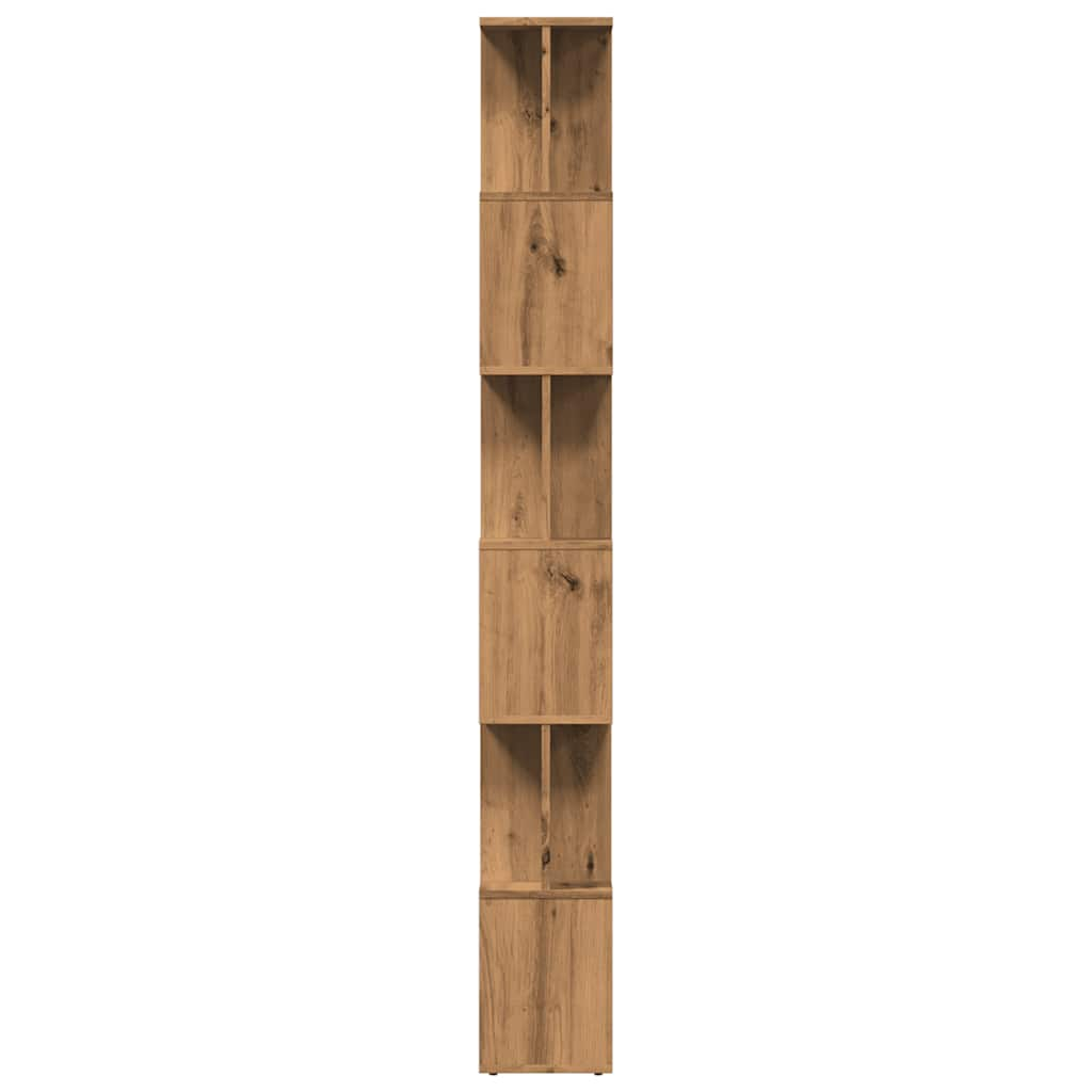 Book Cabinet Artisan Oak 80x24x192 cm Engineered Wood