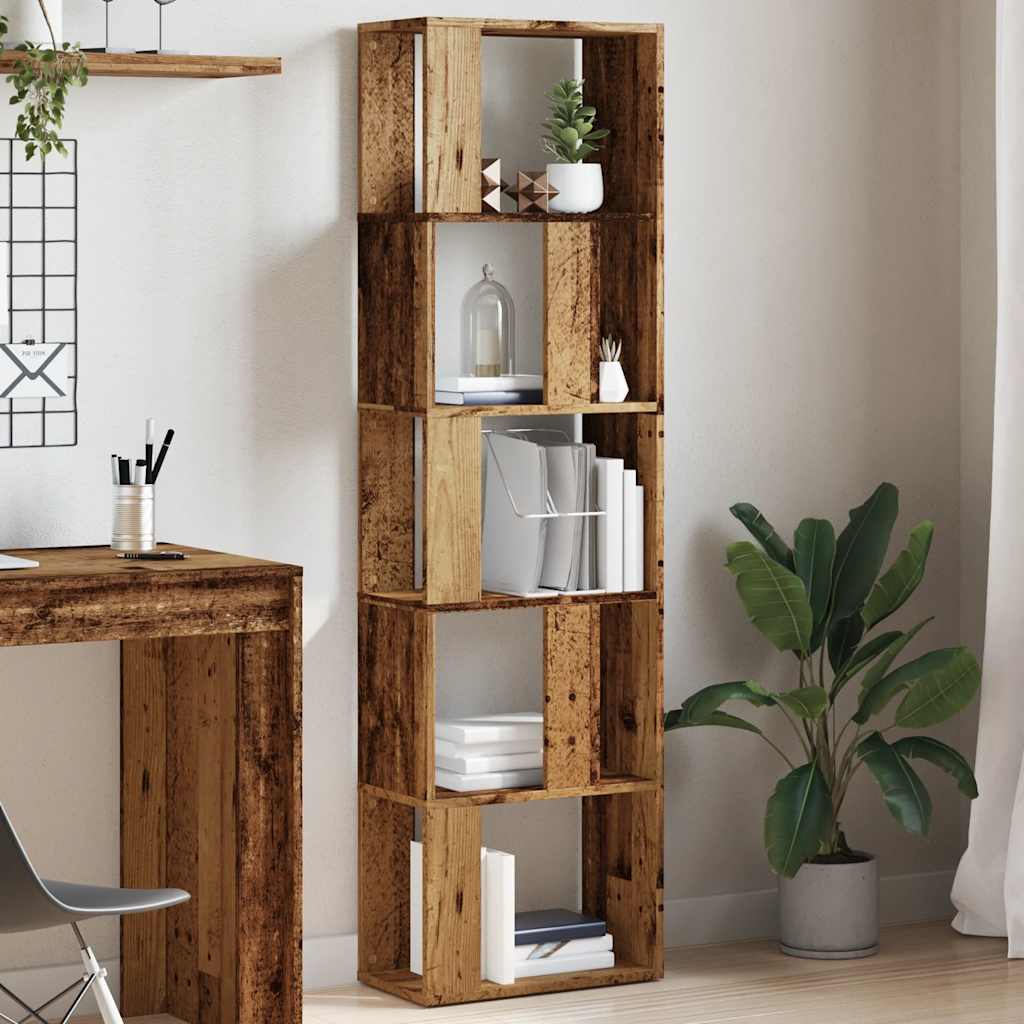 Book Cabinet Old Wood 45x24x159 cm Engineered Wood