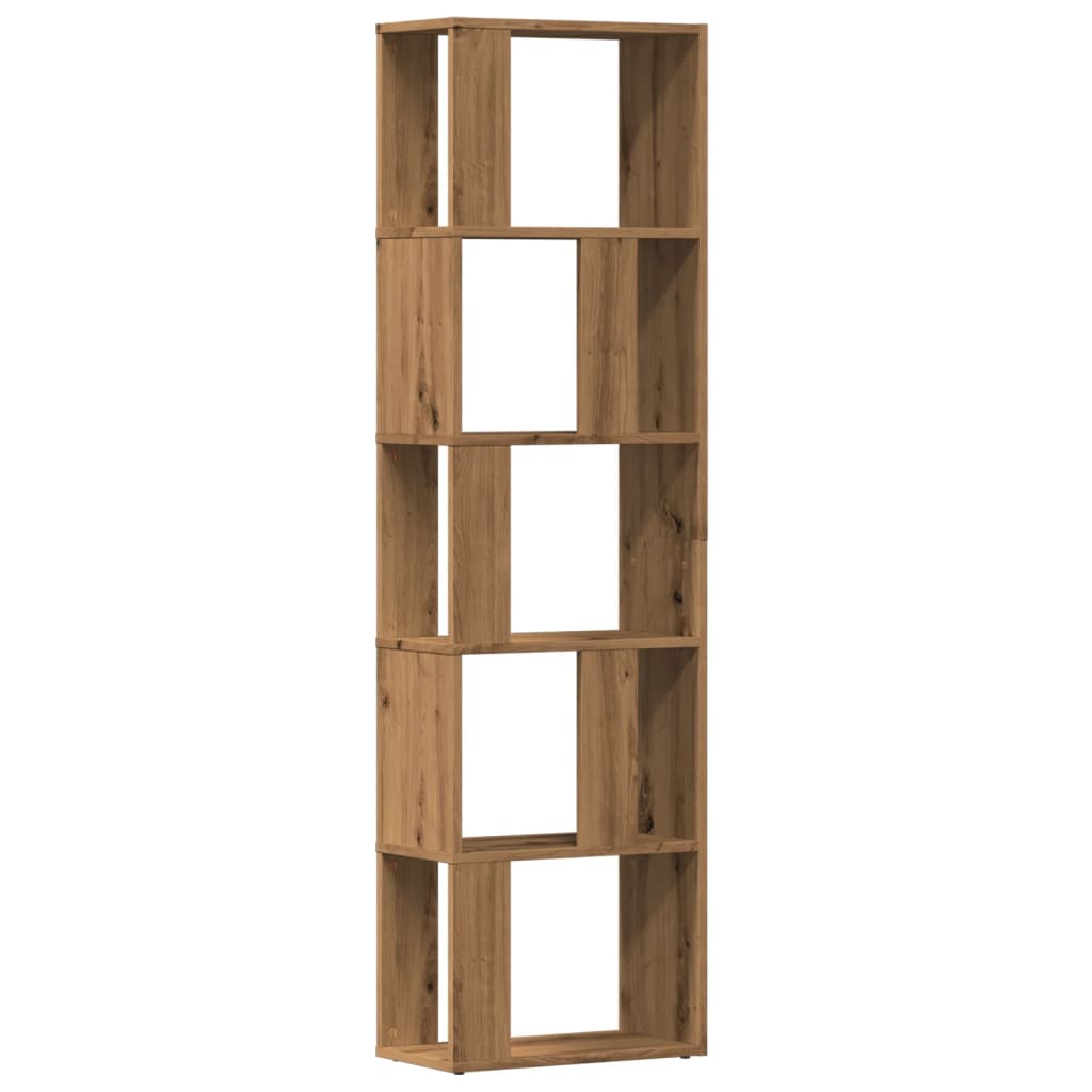 Book Cabinet Artisan Oak 45x24x159 cm Engineered Wood