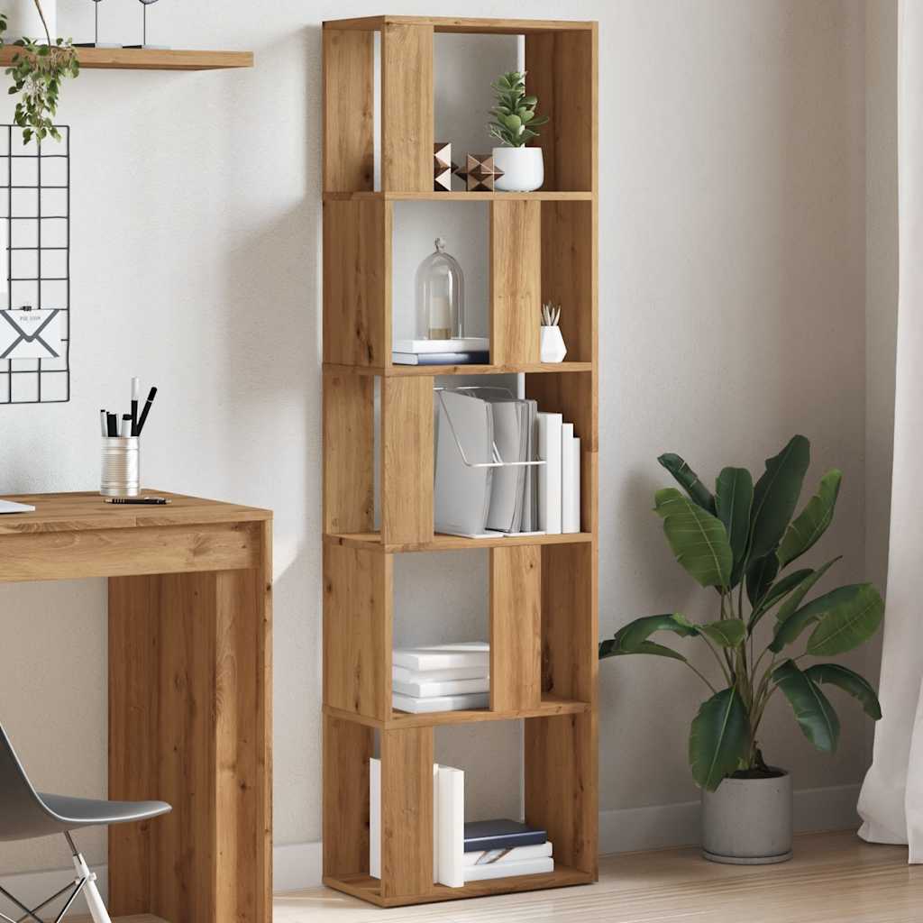 Book Cabinet Artisan Oak 45x24x159 cm Engineered Wood