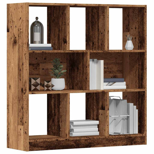 Book Cabinet Old Wood 97.5x29.5x100 cm Engineered Wood