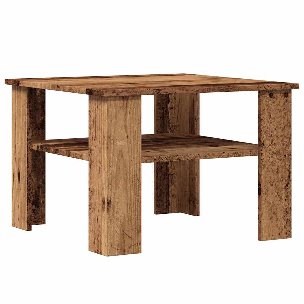 Coffee Table Old Wood 60x60x42 cm Engineered Wood