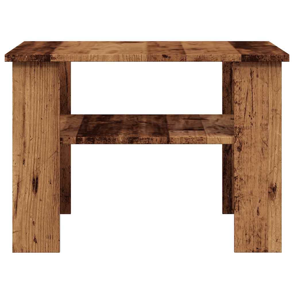 Coffee Table Old Wood 60x60x42 cm Engineered Wood