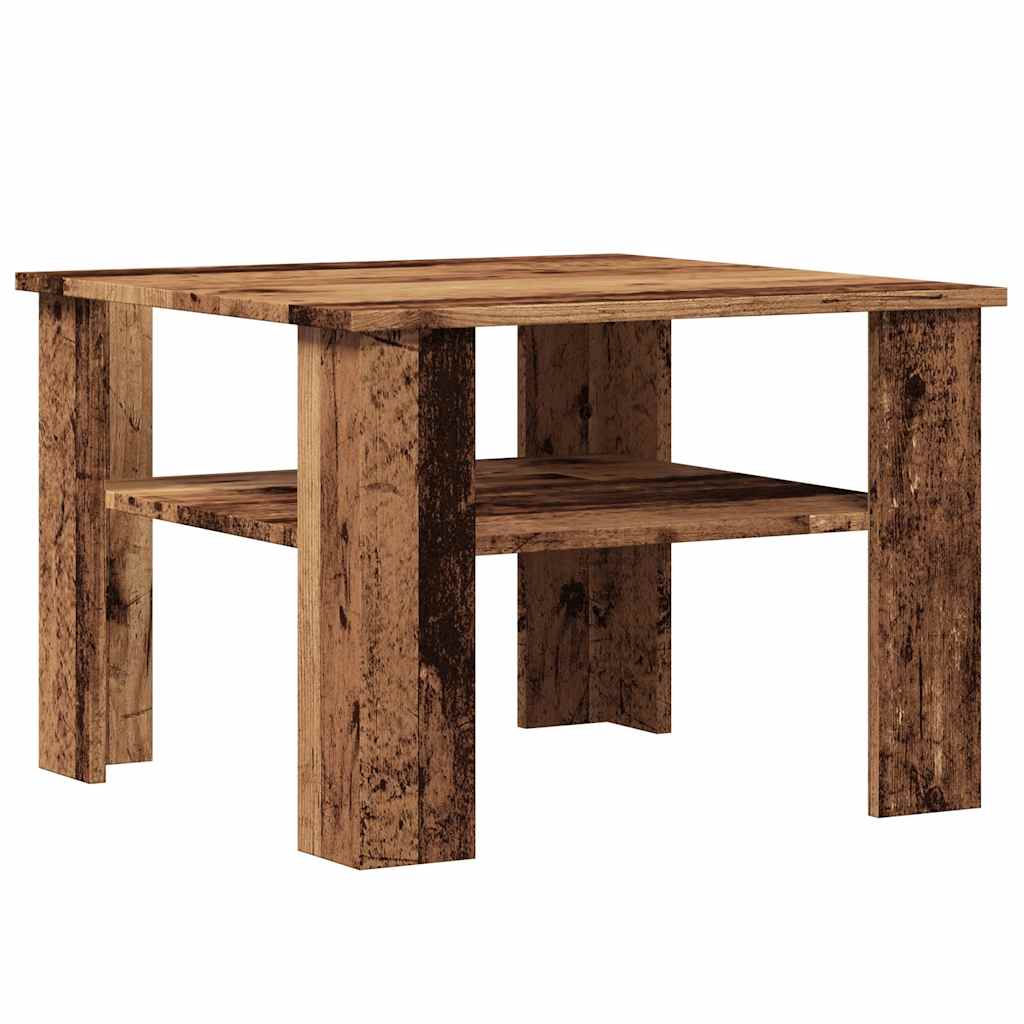 Coffee Table Old Wood 60x60x42 cm Engineered Wood