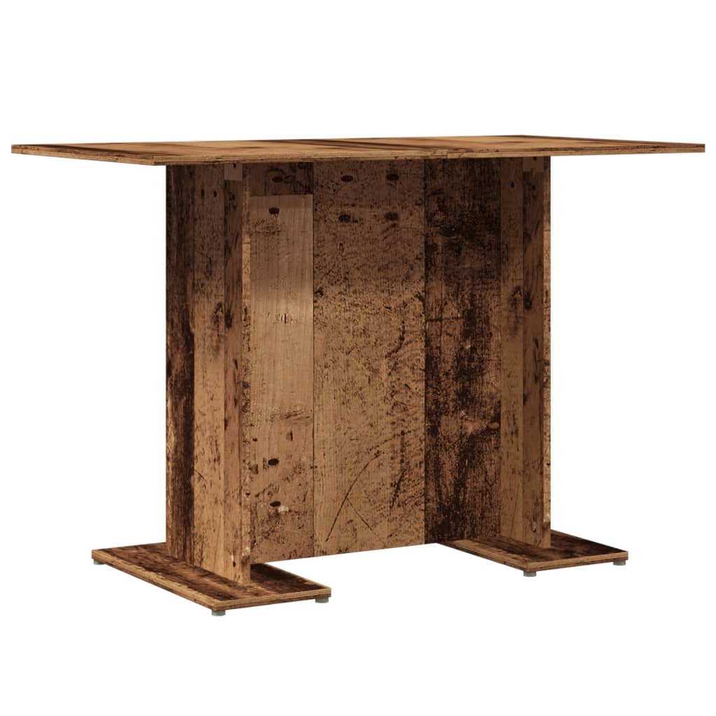 Dining Table Old Wood 110x60x75 cm Engineered Wood