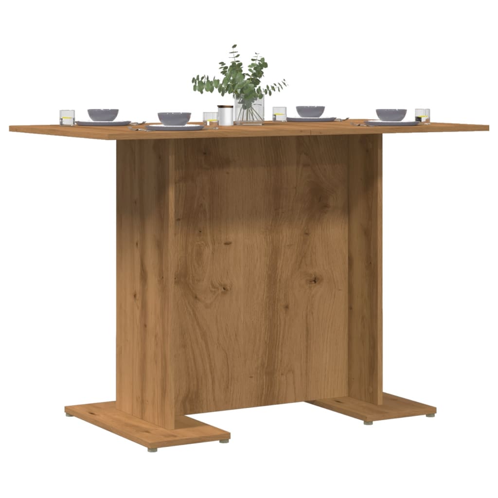 Dining Table Artisan Oak 110x60x75 cm Engineered Wood