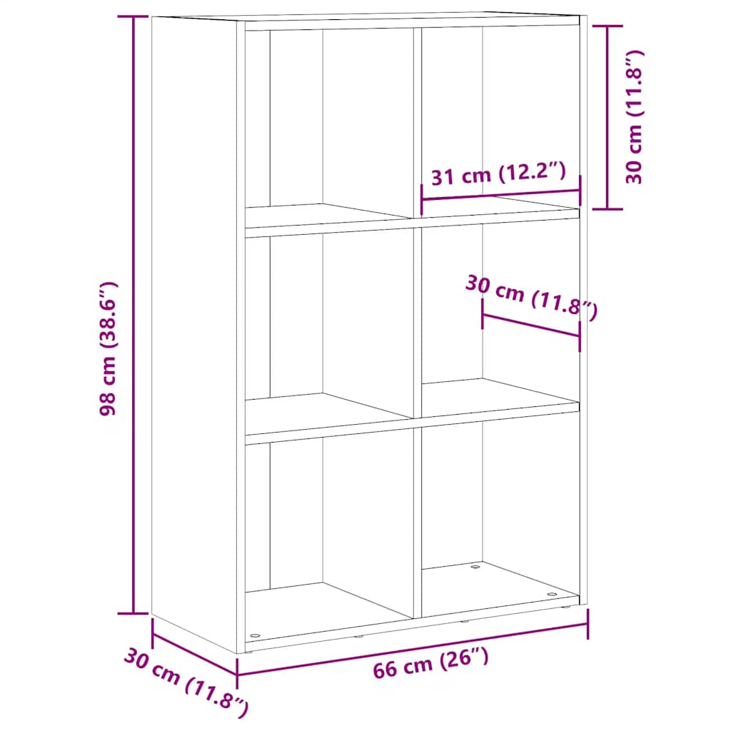 Book Cabinet/Sideboard Old Wood 66x30x98 cm Engineered Wood