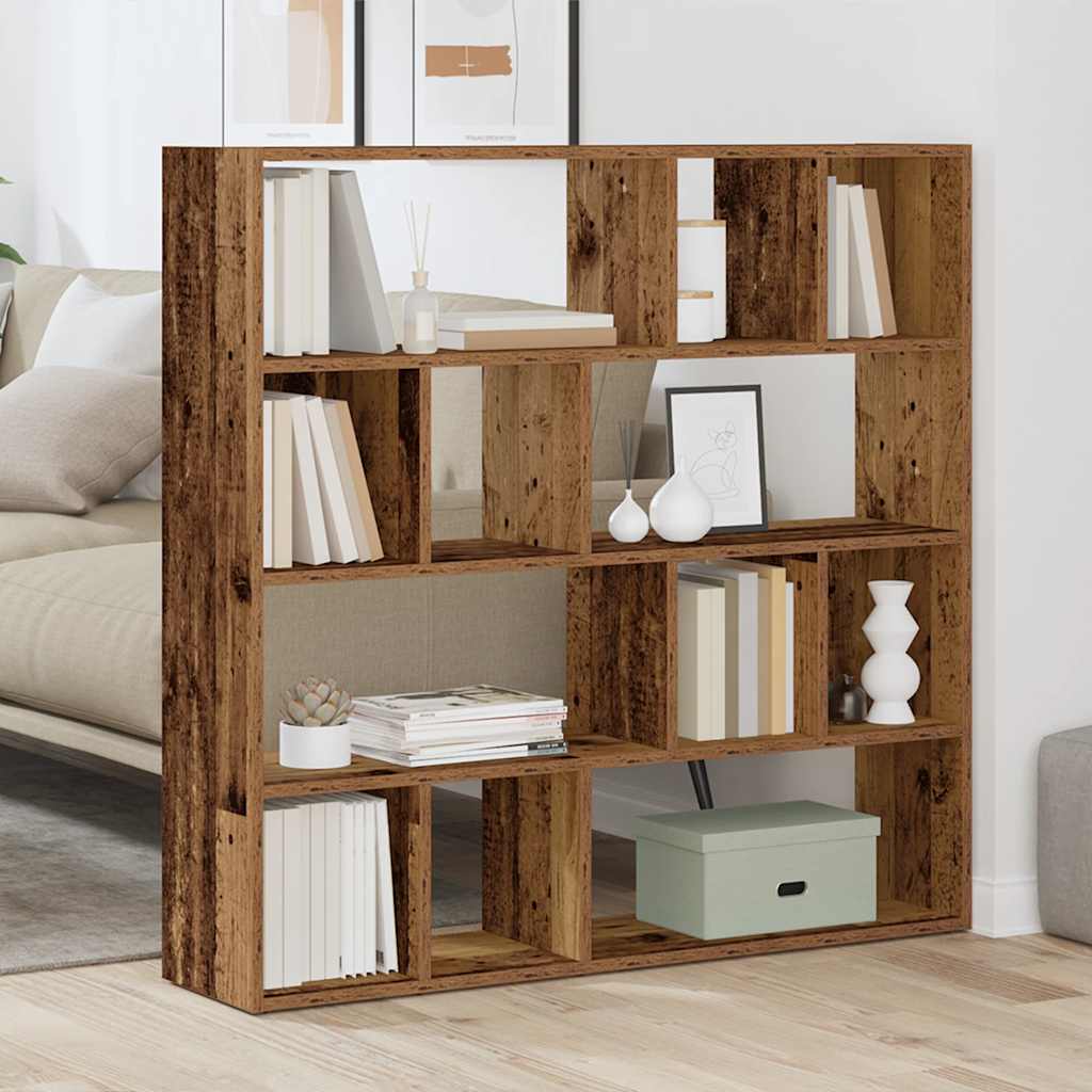 Book Cabinet/Room Divider Old Wood 105x24x102 cm