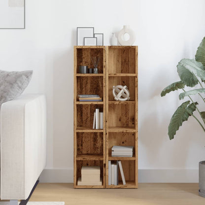 CD Cabinets 2 pcs Artisan Oak 21x16x93.5 cm Engineered Wood