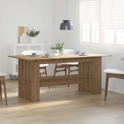 Dining Table Artisan Oak 180x90x76 cm Engineered Wood