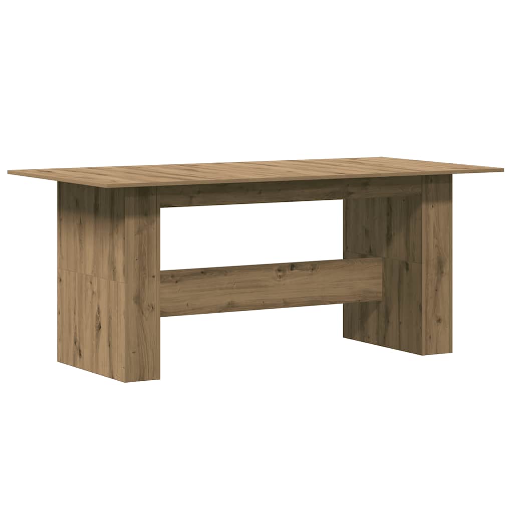 Dining Table Artisan Oak 180x90x76 cm Engineered Wood