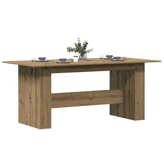 Dining Table Artisan Oak 180x90x76 cm Engineered Wood