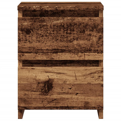 Bedside Cabinet Old Wood 30x30x40 cm Engineered Wood