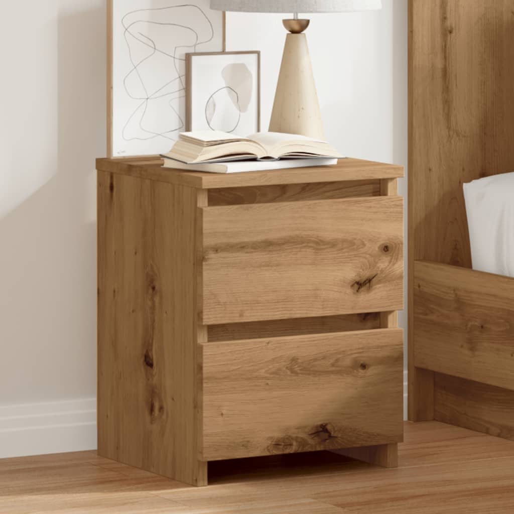 Bedside Cabinet Aritisan Oak 30x30x40 cm Engineered Wood