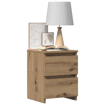 Bedside Cabinet Aritisan Oak 30x30x40 cm Engineered Wood
