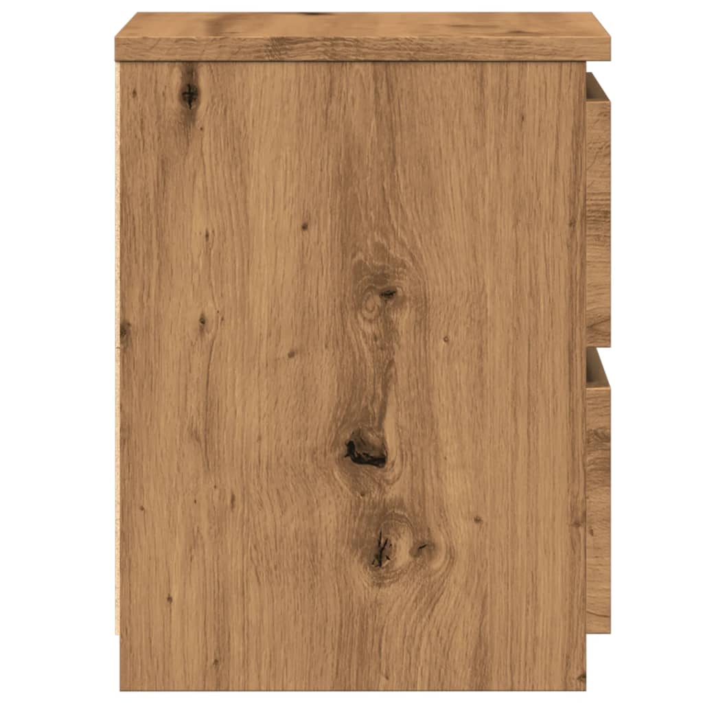 Bedside Cabinet Aritisan Oak 30x30x40 cm Engineered Wood