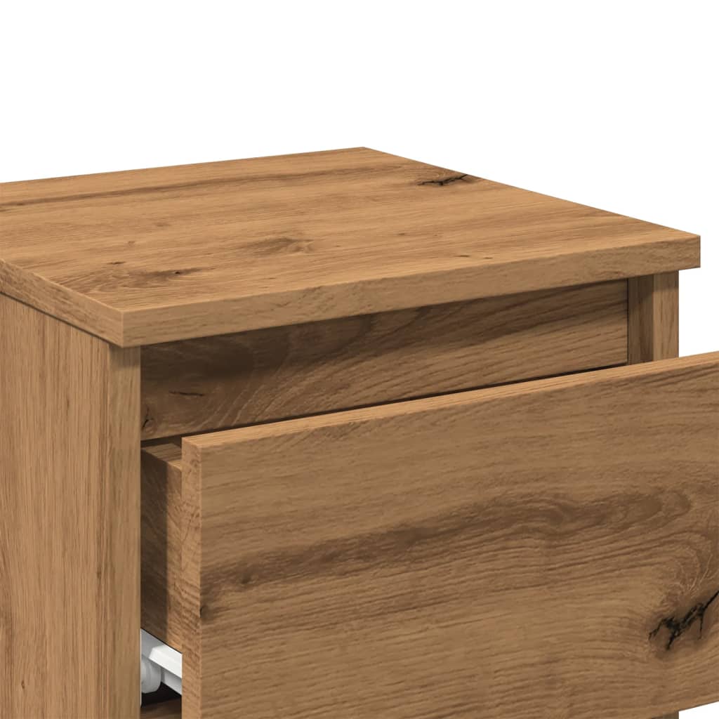 Bedside Cabinet Aritisan Oak 30x30x40 cm Engineered Wood