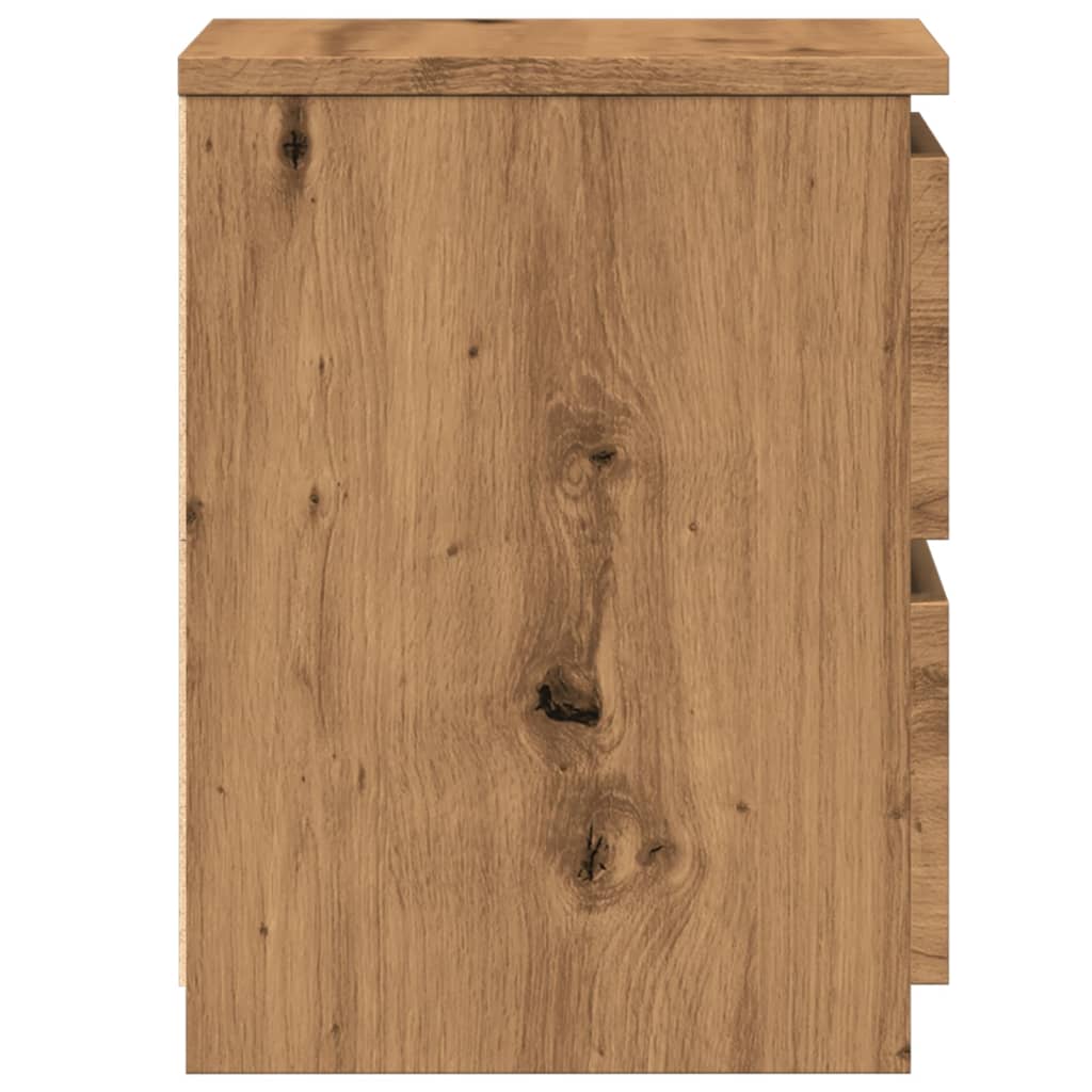 Bedside Cabinets 2 pcs Aritisan Oak 30x30x40 cm Engineered Wood