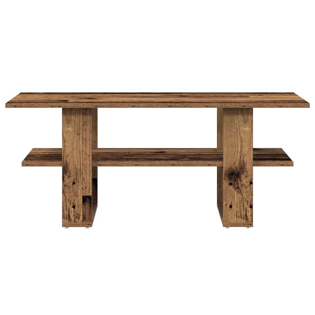 Coffee Table Old Wood 102x55x42 cm Engineered Wood