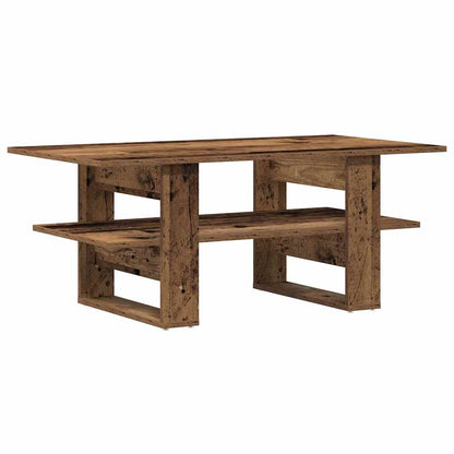 Coffee Table Old Wood 102x55x42 cm Engineered Wood