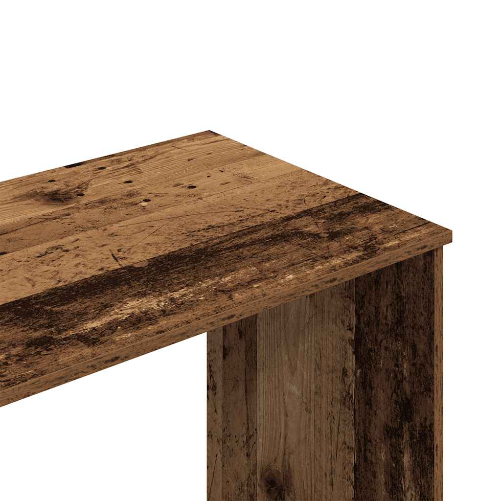 Desk Old Wood 102x76x50 cm Engineered Wood