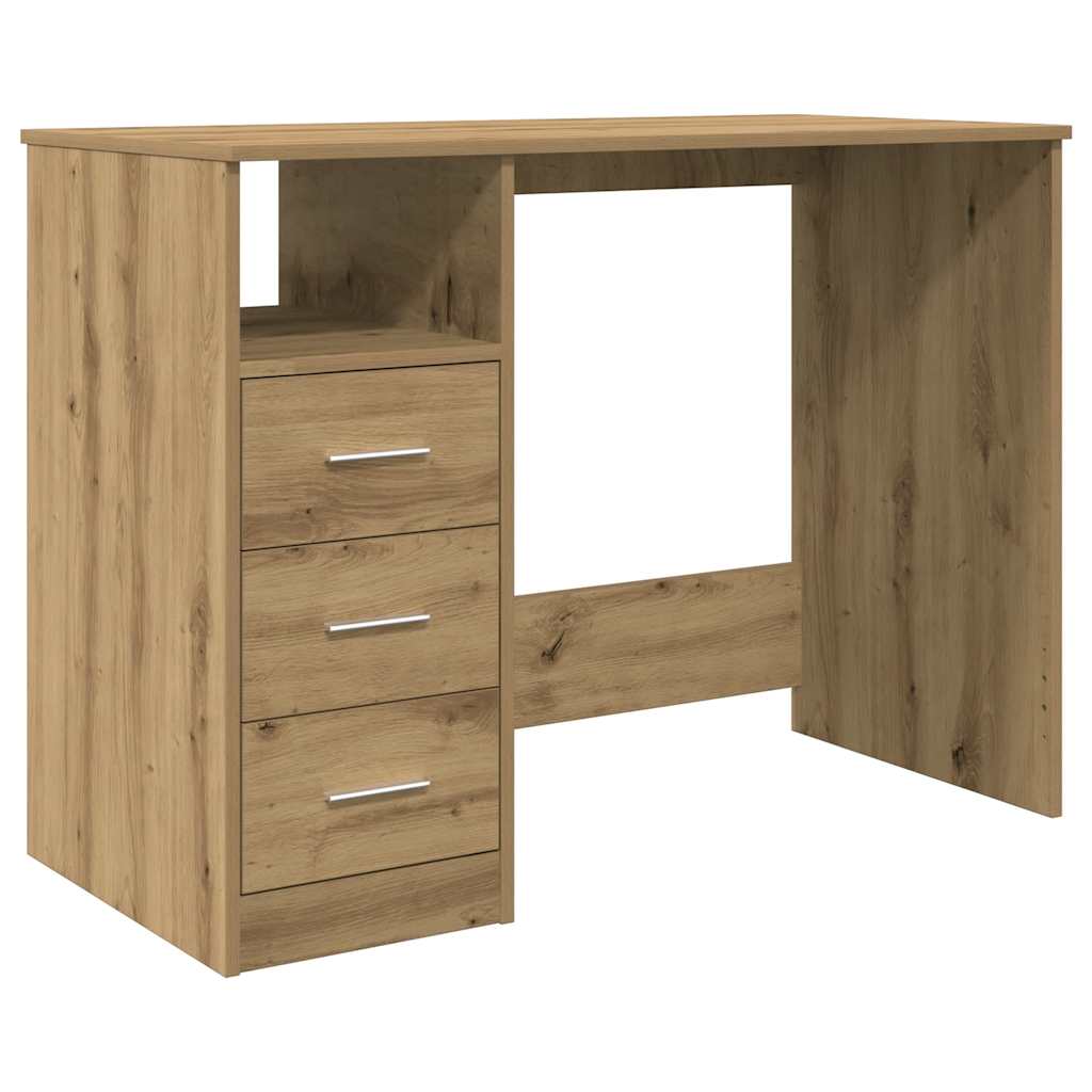 Desk Artisan Oak 102x76x50 cm Engineered Wood