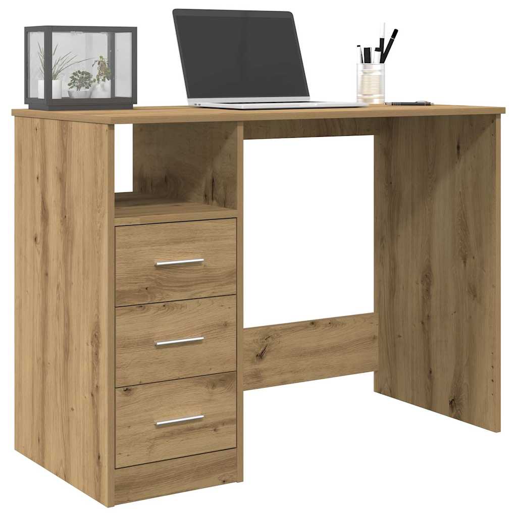 Desk Artisan Oak 102x76x50 cm Engineered Wood