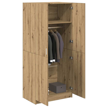 Wardrobe Artisan Oak 90x52x200 cm Engineered Wood