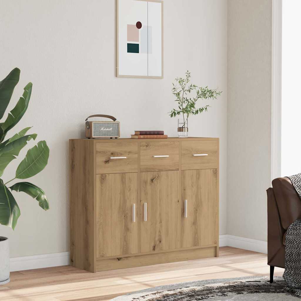 Sideboard Artisan Oak 91x28x75 cm Engineered Wood