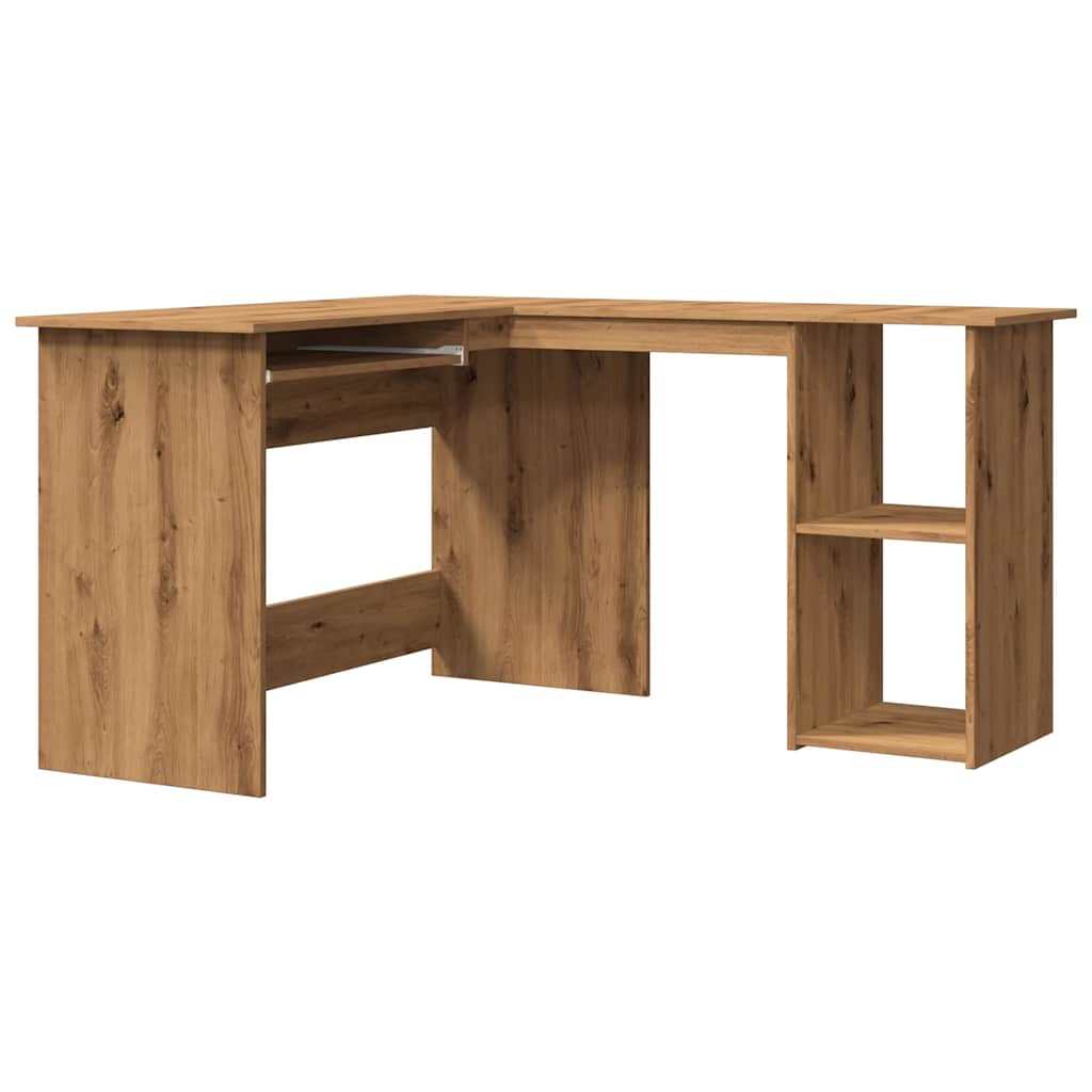 Corner Desk Artisan Oak 120x140x75 cm Engineered Wood