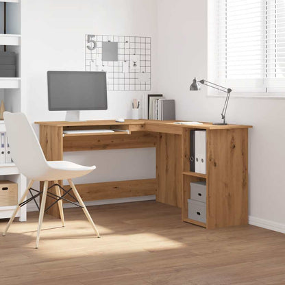 Corner Desk Artisan Oak 120x140x75 cm Engineered Wood