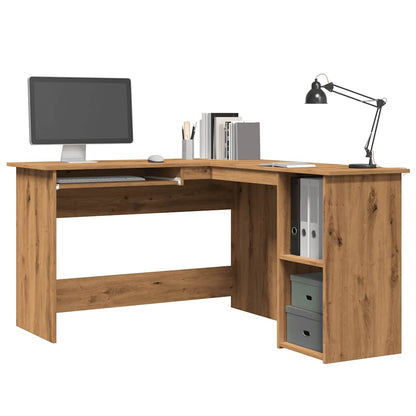 Corner Desk Artisan Oak 120x140x75 cm Engineered Wood