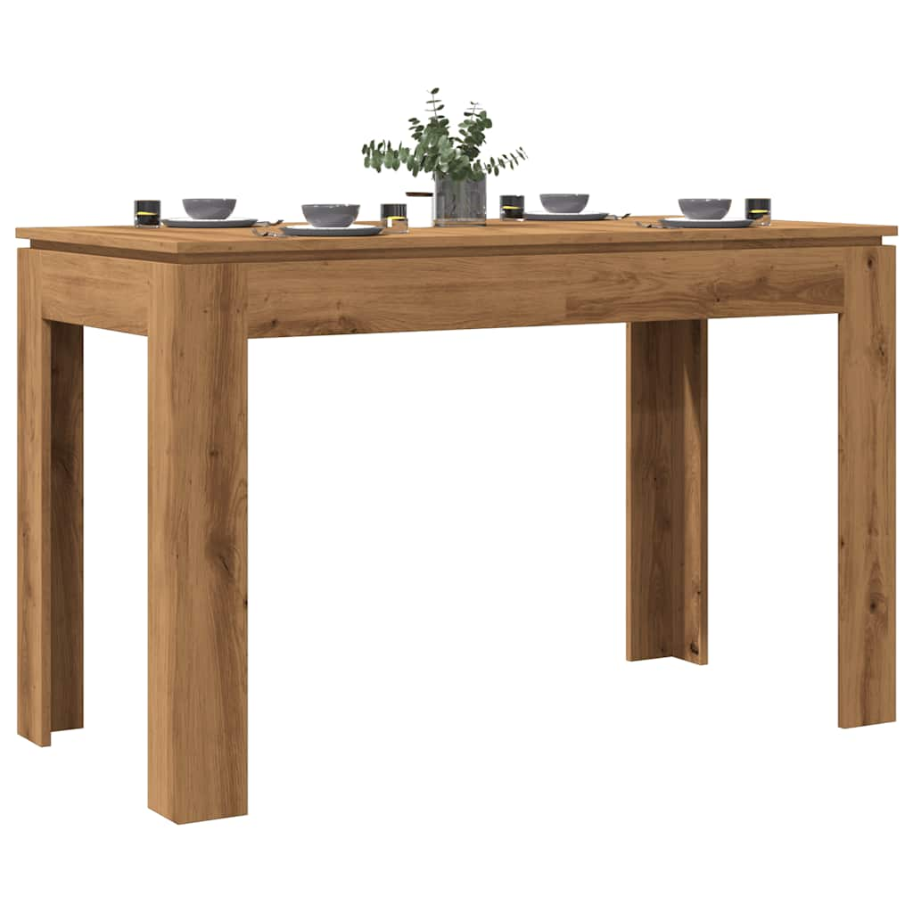 Dining Table Artisan Oak 120x60x76 cm Engineered Wood