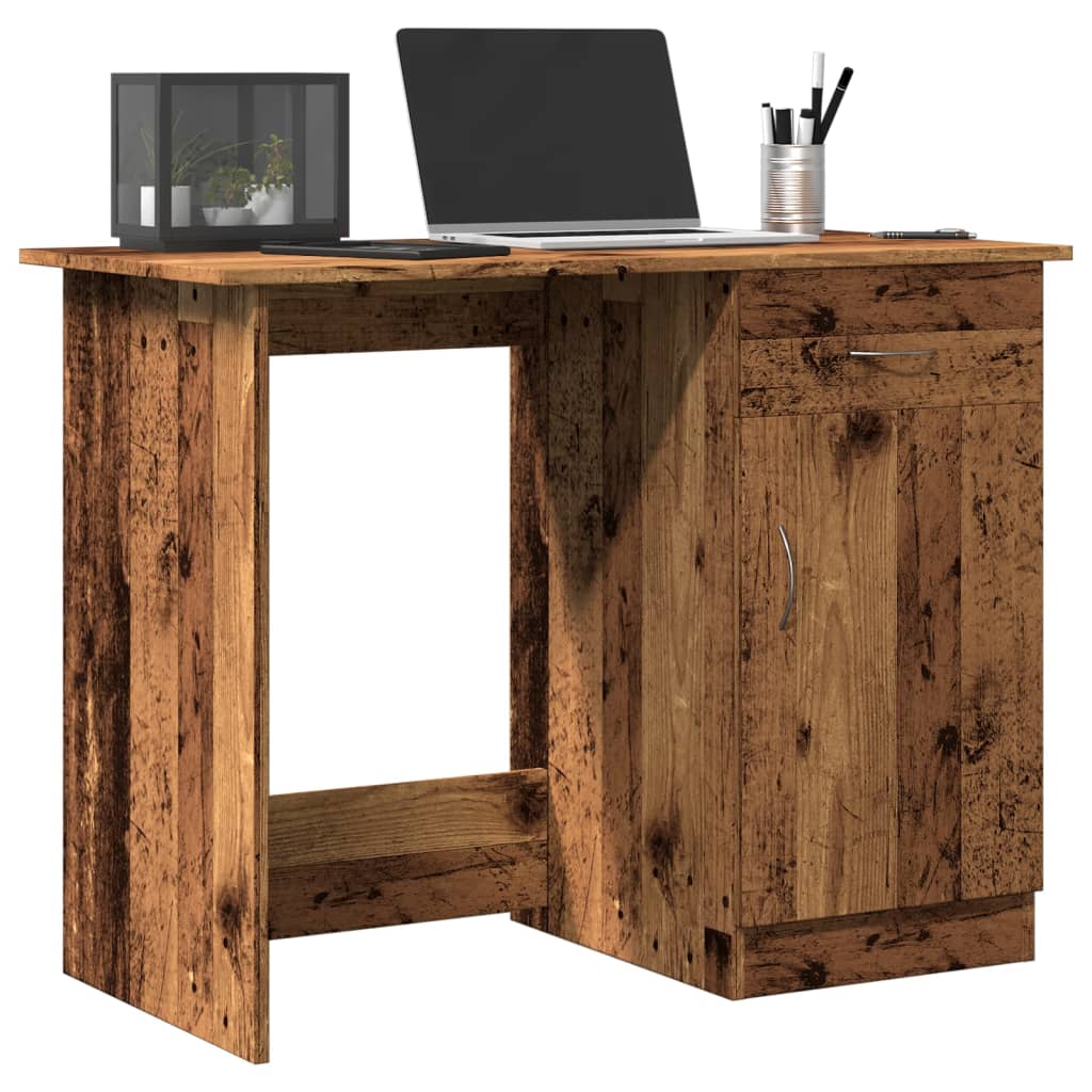 Desk Old Wood 100x50x76 cm Engineered Wood