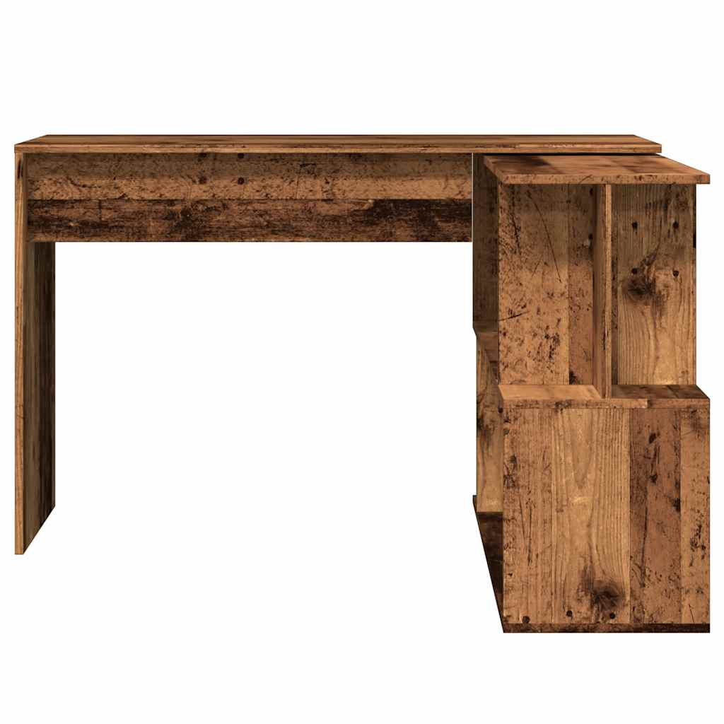 Corner Desk Old Wood 200.5x50x76 cm Engineered Wood