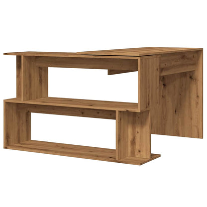 Corner Desk Artisan Oak 200.5x50x76 cm Engineered Wood