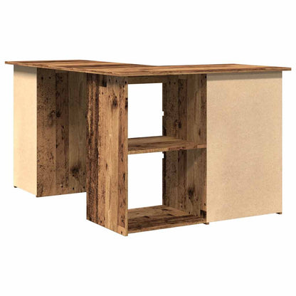 Corner Desk Old Wood 145x100x76 cm Engineered Wood