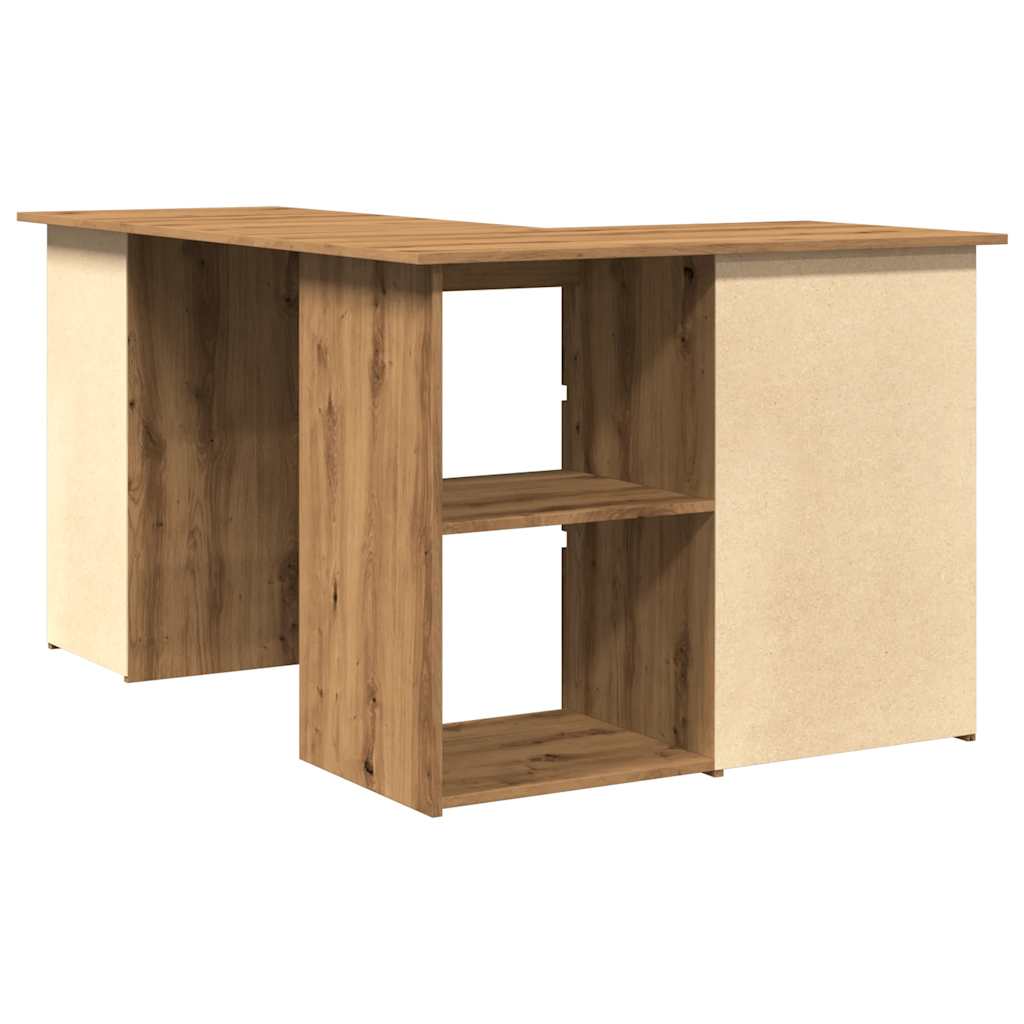 Corner Desk Artisan Oak 145x100x76 cm Engineered Wood